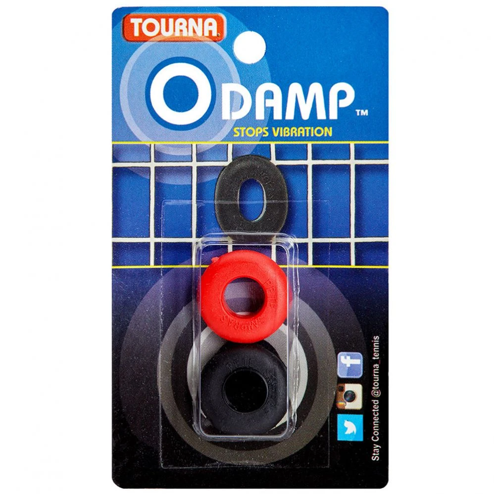 Antivibrateurs Tourna O Damp Rouge / Noir X 2 3 Antivibrateurs Tourna O Damp Rouge / Noir X 2