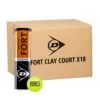 Carton 18 Tubes De 4 Balles Dunlop Fort Clay Court -EXTREME TENNIS Soldes carton 18 tubes de 4 balles dunlop fort clay court