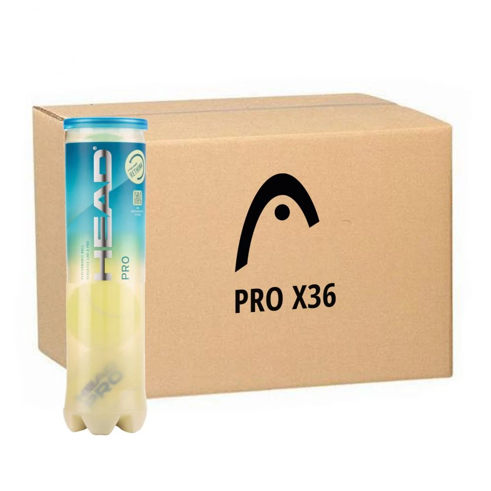 Carton 36 Tubes De 4 Balles Head Pro 3 Carton 36 Tubes De 4 Balles Head Pro