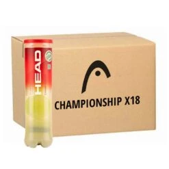 Carton De 18 Tubes De 4 Balles Head Championship