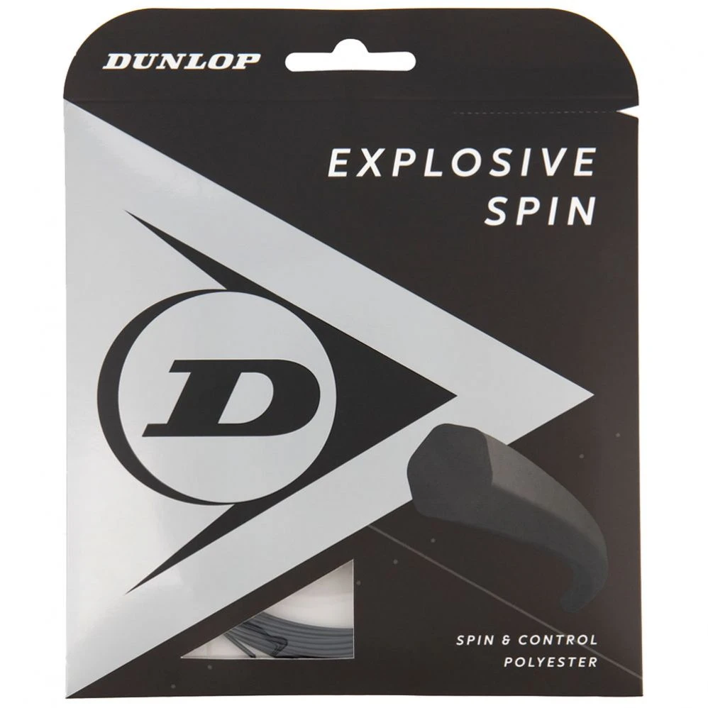 Cordage Dunlop Explosive Spin Noir 12m 3 Cordage Dunlop Explosive Spin Noir 12m