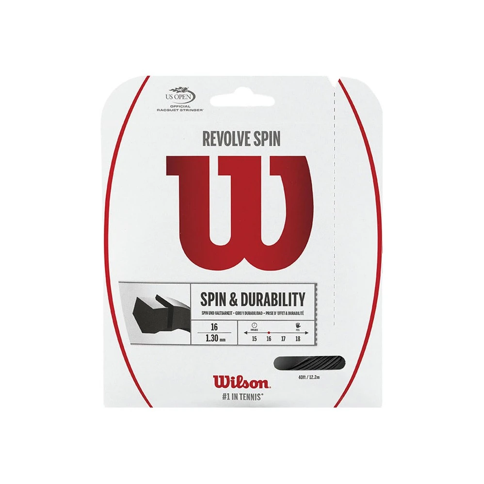 Cordage Wilson Revolve Spin Gris 12m 3 Cordage Wilson Revolve Spin Gris 12m