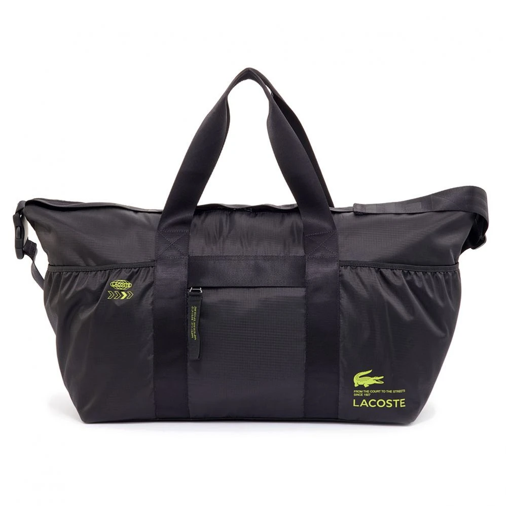 Sac Lacoste Weekender Duffle Noir / Jaune Fluo 3 Sac Lacoste Weekender Duffle Noir / Jaune Fluo
