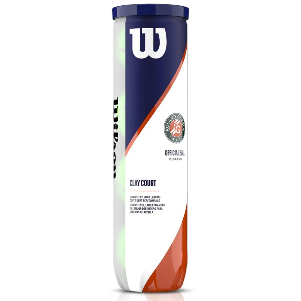 Tube De 4 Balles Wilson Roland Garros Clay Court 3 Tube De 4 Balles Wilson Roland Garros Clay Court